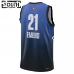 Maillot All-Star 2023 Team 1 Joel Embiid 21 Nike Bleu Swingman - Enfant